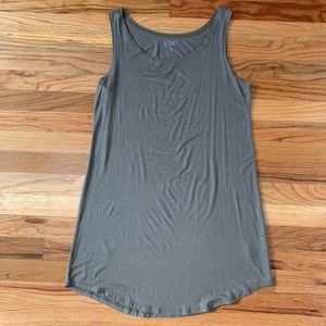 Logo by Lori Goldstein tunic tank top in olive green